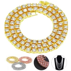Sparkling Crystal Link Necklace