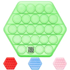 Luminous Hexagon Sensory Bubble Toy
