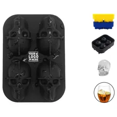 Skull-Shaped Ice Cube Mold