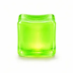 Malt Sugar Ice Cube Squeeze Toy with Gold Glitter Stress 3