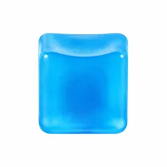 Malt Sugar Ice Cube Squeeze Toy with Gold Glitter Stress 5