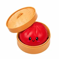 TPR Steamed Bun Stress Relief Squeeze Toy Set with Glitter 8